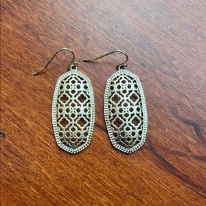 Kendra Scott Gold Filigree Earrings